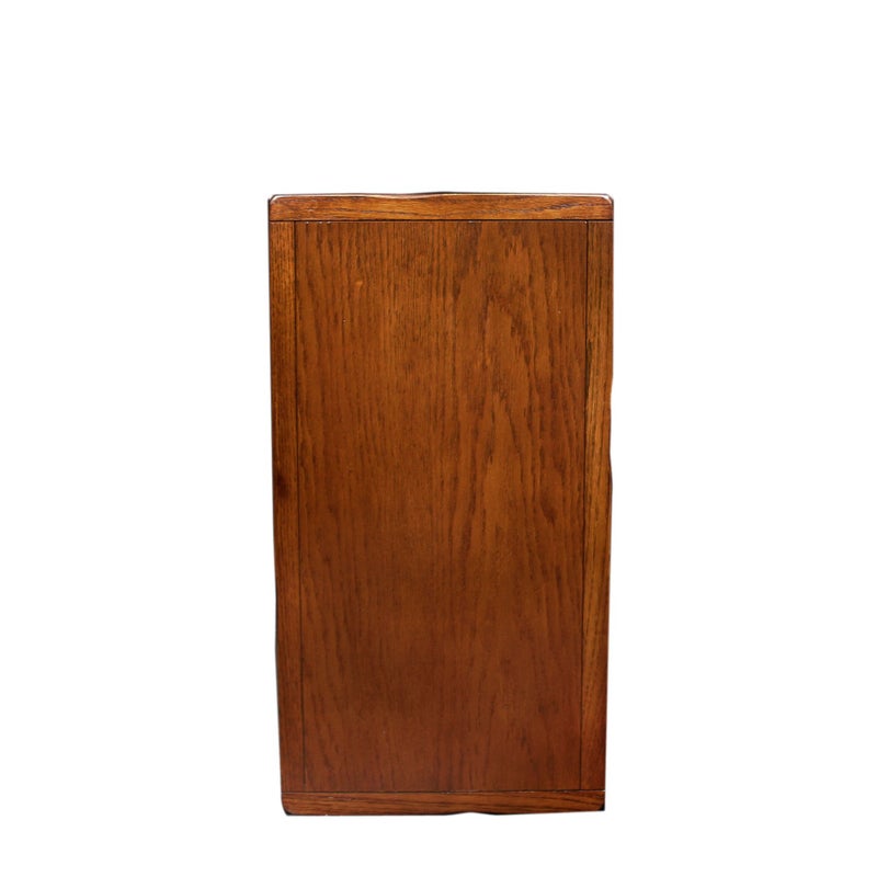 Leick Home Sibley End Table, Solid Wood, 12 in. Wide, Slate Tile Detail, 1 Lower Shelf, Narrow Width, Easy-Assembly, Rustic Oak, 24.0 in. L x 12.0 in. W x 24.0 in. H, 10060 - Image 2
